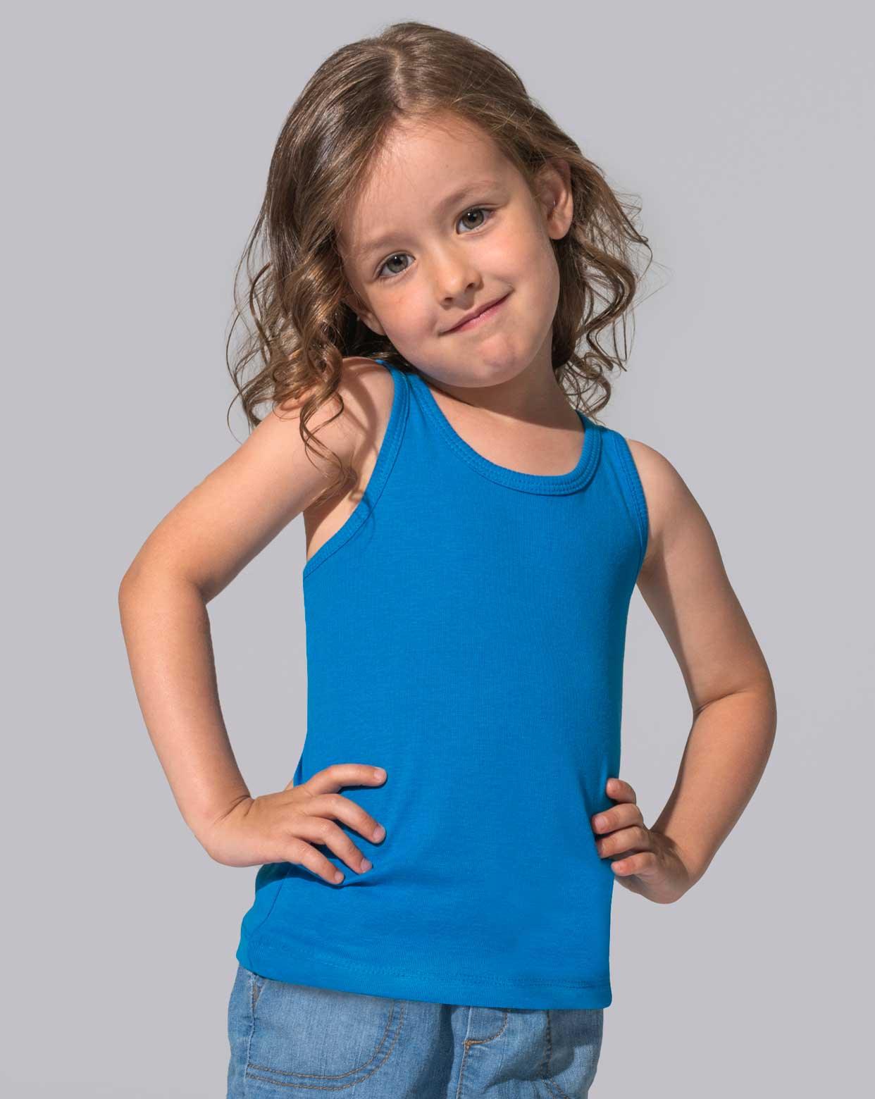 Camiseta de niña de tirantes y espalda de nadador - Lunar Boutique