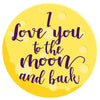 Toalla redonda I Love You To The Moon And Back microfibra - Lunar Boutique