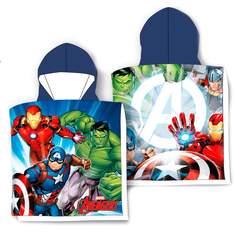 Poncho toalla Vengadores Avengers Marvel microfibra - Lunar Boutique